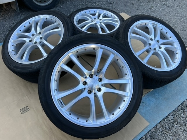 ホイール付タイヤ4本セット BRABUS MONOBLOCK S 本物、ドイツ製(9.5J  