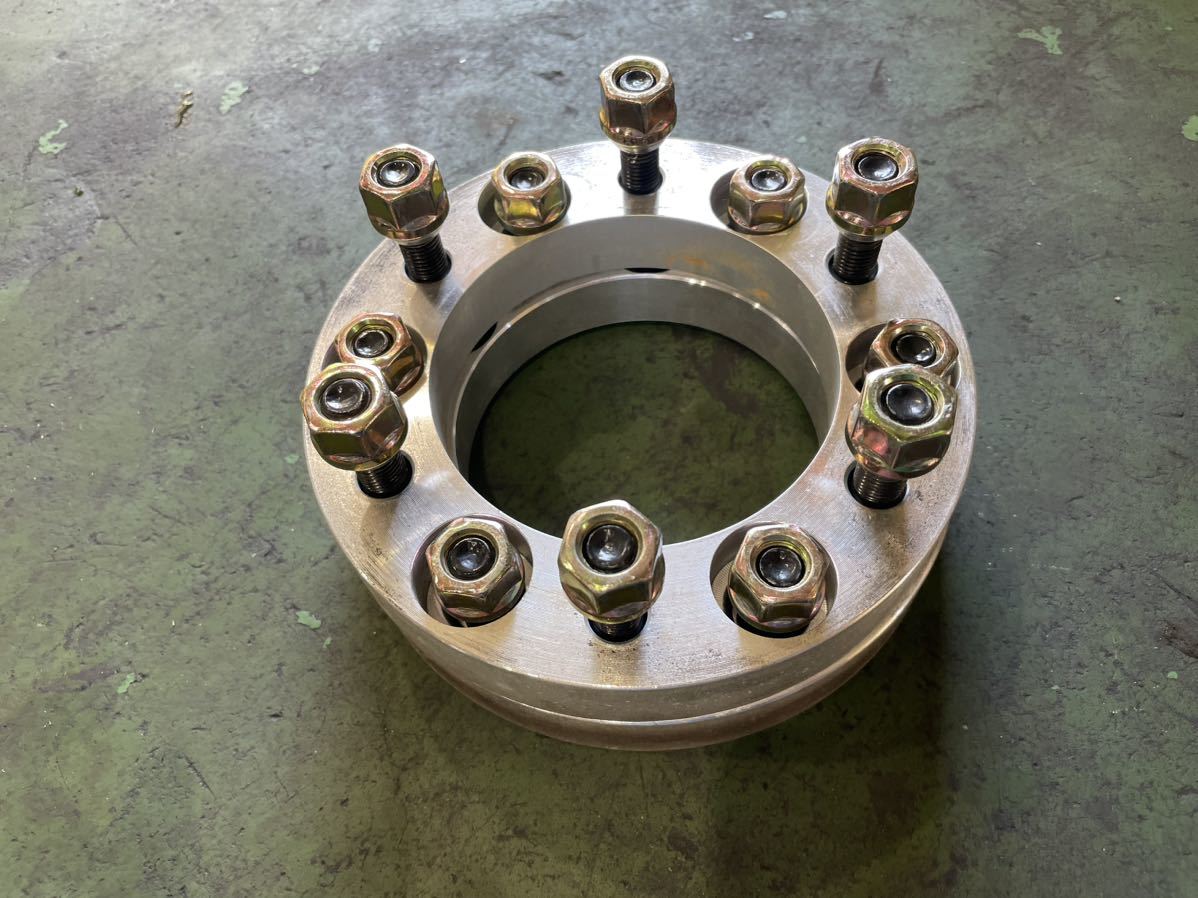 Durax ワイドトレッドスペーサー ワイトレ PCD139.7 6穴 厚さ25mm ネジピッチ1.5 ハブ約108mm 2枚 ハイラックス プラド FJクルーザー ②