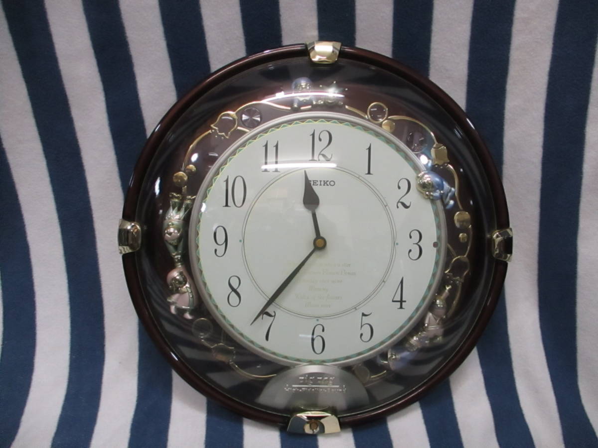 まぁまぁ綺麗☆動作確認 SEIKO セイコー ZIG ZAG ジグザグ 掛け時計 