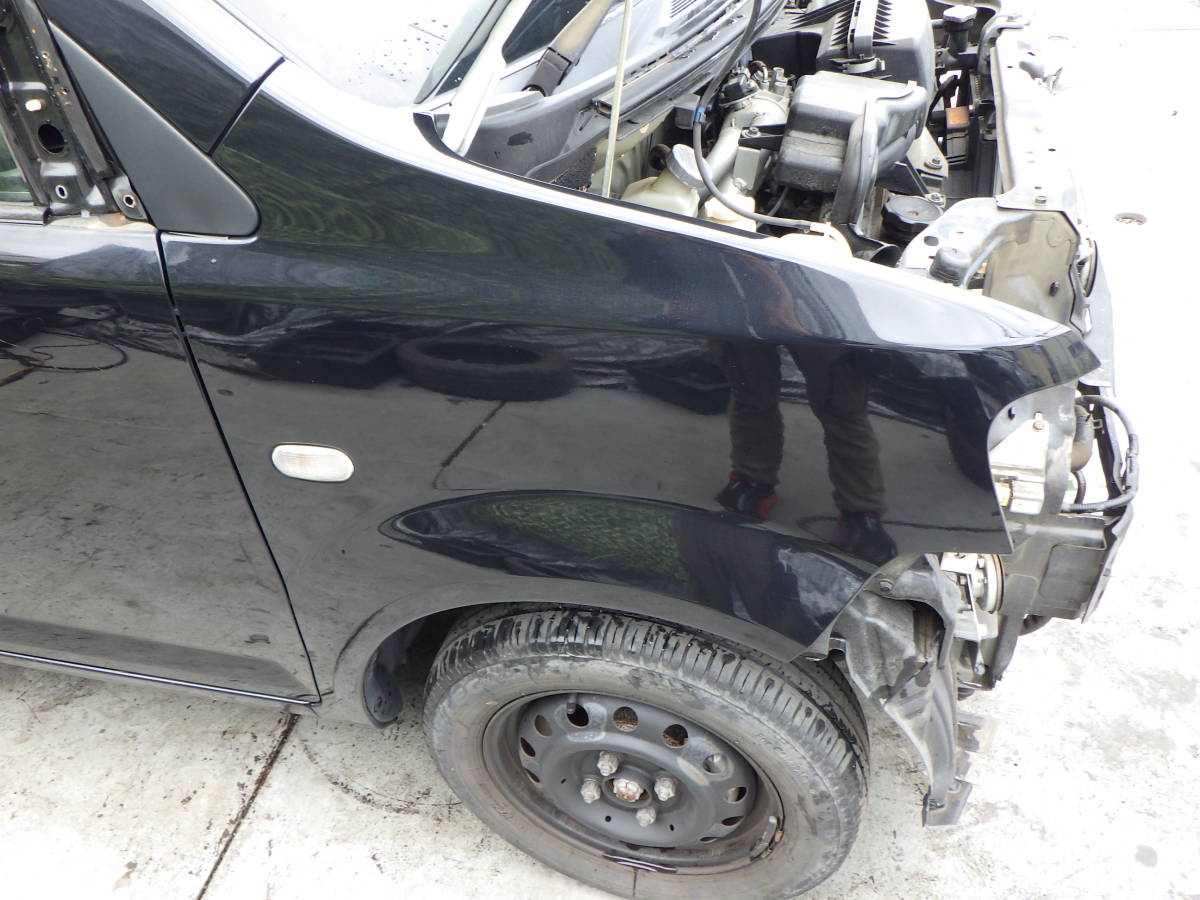 000984　即決！　H82W　EKワゴン　X42　黒　右フェンダー　現車　部品取り車