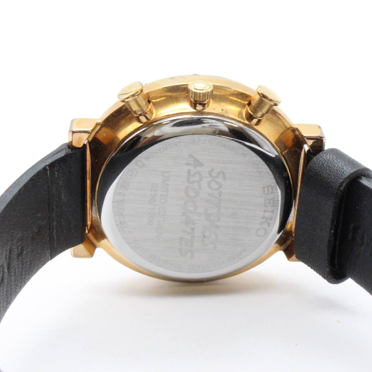 電池交換済み SEIKO セイコー SOTTSASS ソットサス 7T92-0TL0 デイト 