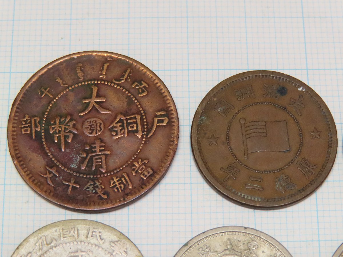□S07 古銭 中国・中華民国・大満州・光緒 おまとめ6点 〒2