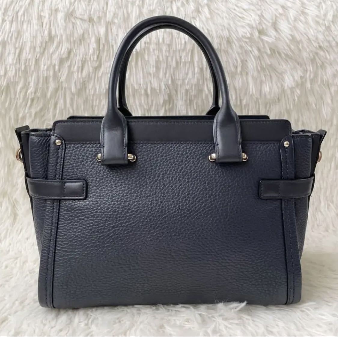 1円 美品/COACH コーチ スワッガー/ショルダーバッグ ハンドバッグ