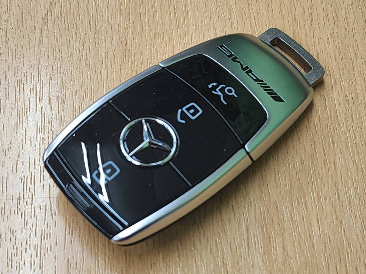 ⑫★ R50822　メルセデス ベンツ　純正　AMG　スマートキー　キーレス　3ボタン　鍵 ★ メルセデス・ベンツ SL AMG 専用カラー ＧＴ MP202502(25年04月-25年09月