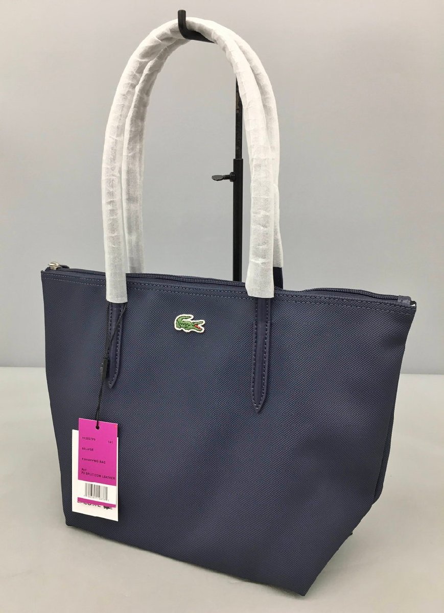 ラコステ トートバッグ レディース PVC 未使用 2308LS258