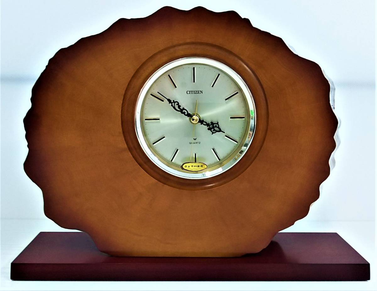 ジャンク品】シチズン レトロな置時計 レトロ 置き時計 シチズン 木製