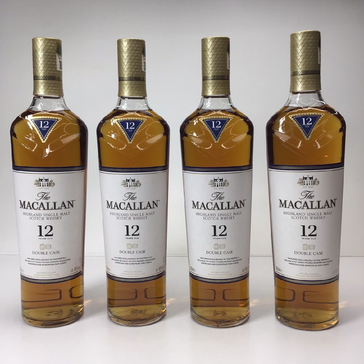 4本セット】未開栓 マッカラン 12年 ダブルカスク 箱付 700ml 40
