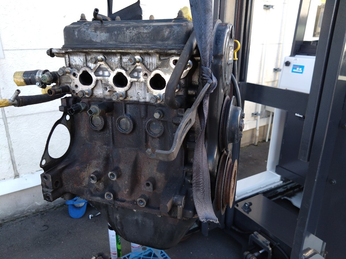 ミラ L500S TR-XX アバンツァート　エンジン本体 中古品 個人宅配送不可〔P204-1-8-4〕