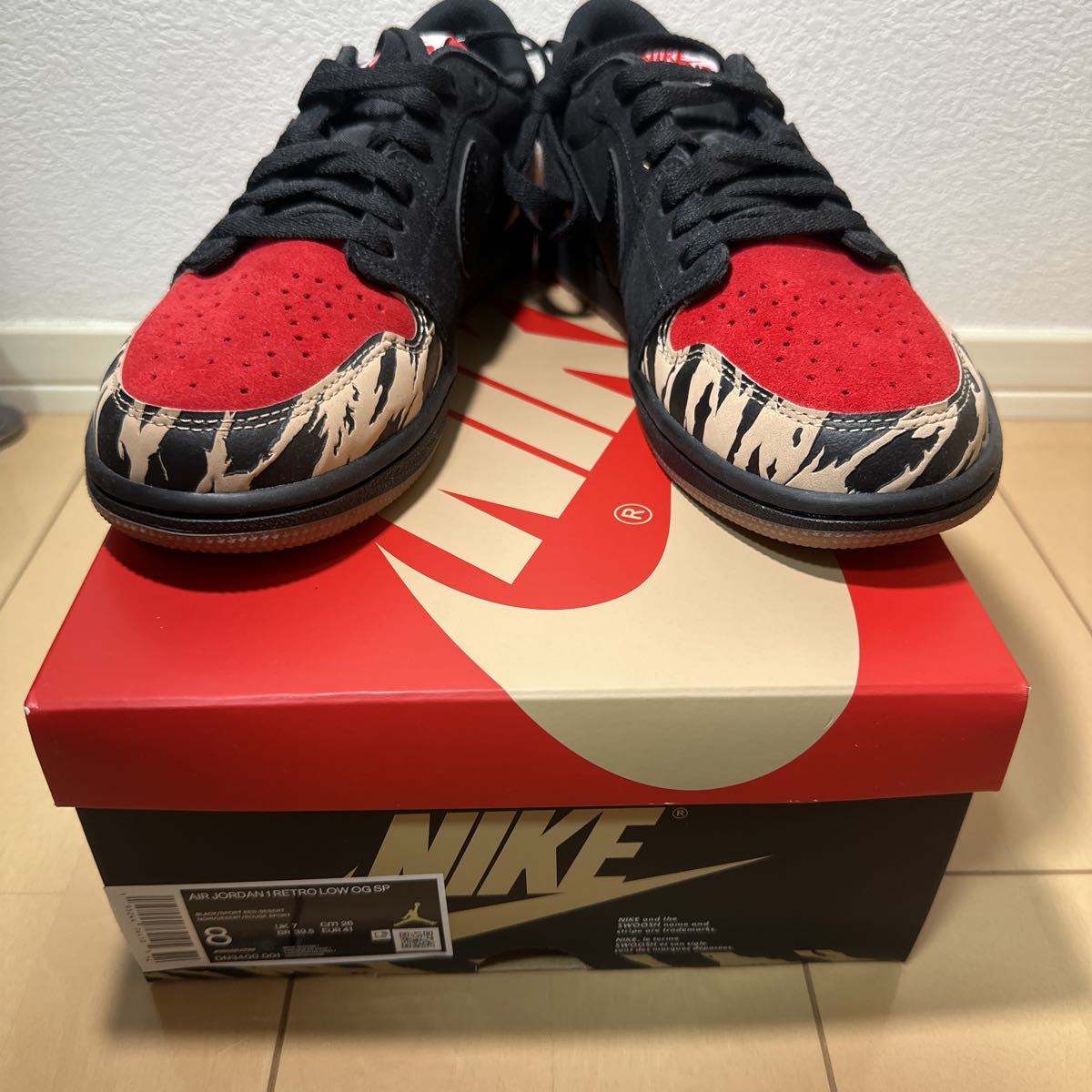 Sole Fly × Nike Air Jordan 1 Low Black and Sport Redソールフライ 