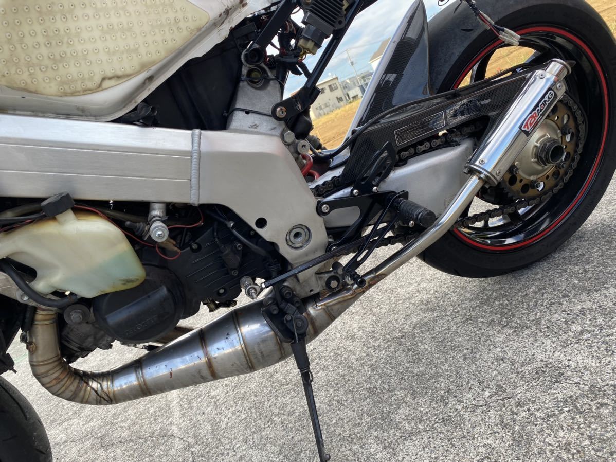 NSR250R MC21 28 T2レーシングチャンバー NSR250R MC21・28 左右出しチャンバー ワークスチャンバー Racing 純正チャンバー用サイレンサー＆スリムステンレス