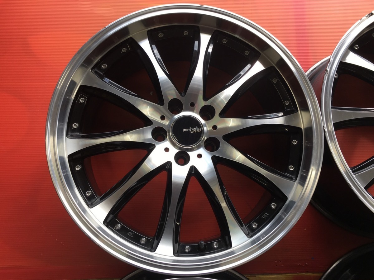 中古 アネーロコラソン 20x8.5J 114.3-5 インセット45 ハブ径73mm 