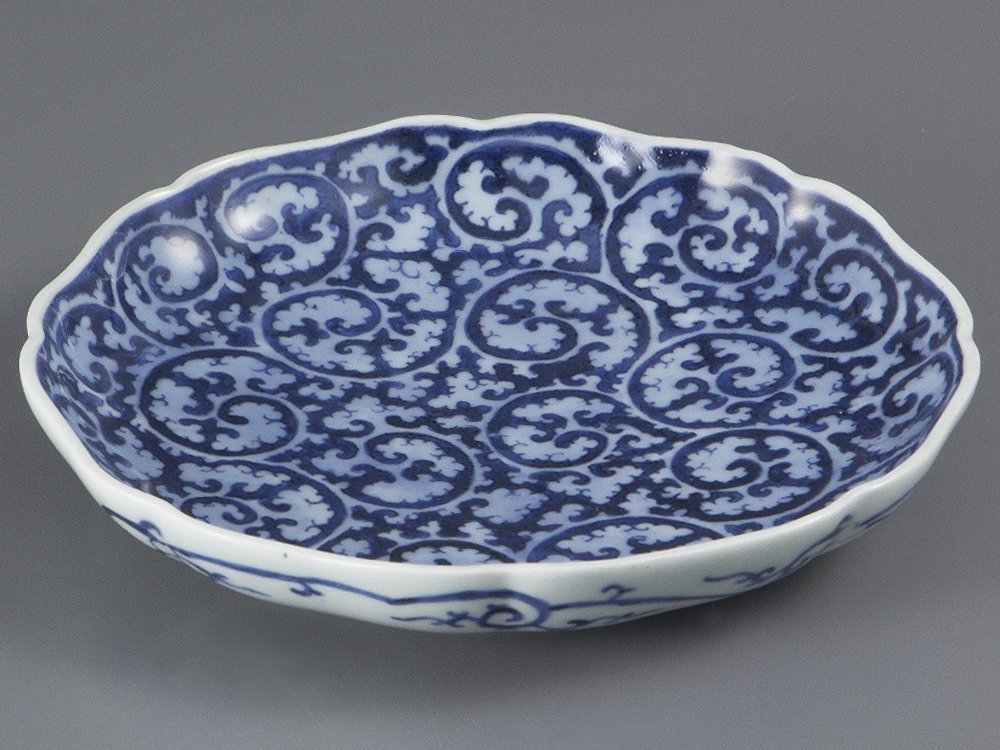 伊万里 【灯】古伊万里 蛸唐草七寸強皿 その3 古伊万里 大明年