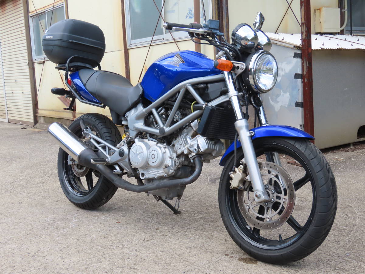ホンダ VTR250 MC33 青色 ノーマル キャブモデル 専用キャリア付き