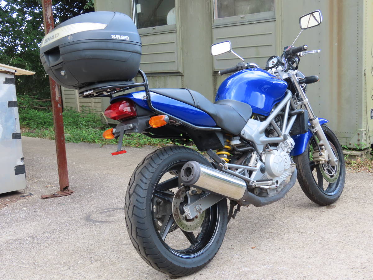 ホンダ VTR250 MC33 青色 ノーマル キャブモデル 専用キャリア付き