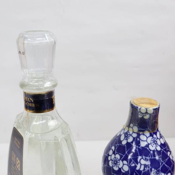 1円~【2本セット】中国酒各種（太雕十六 紹興酒 ひょうたん型 14 