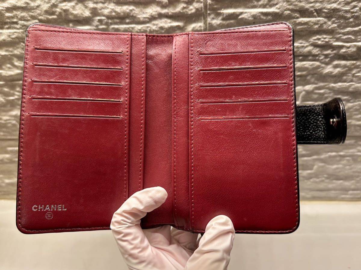 1円 ◇美品◇ シャネル CHANEL マトラッセ 二つ折り財布 キャビア