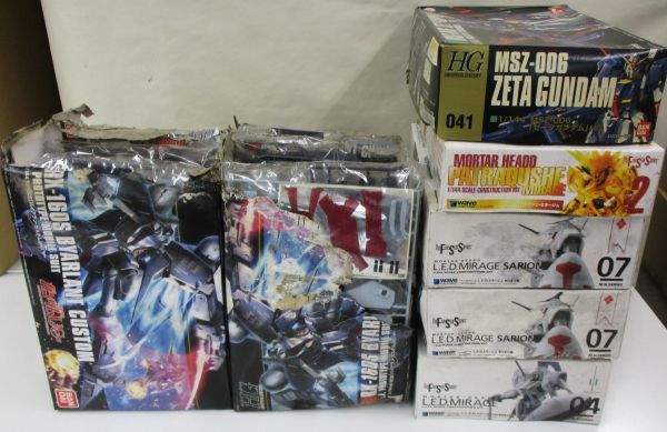 #w31【梱120】バンダイ wave HG 1/144 バイアラン・カスタム ゼータガンダム L.E.D.ミラージュ サリオン騎 他 プラモデル まとめジャンク品