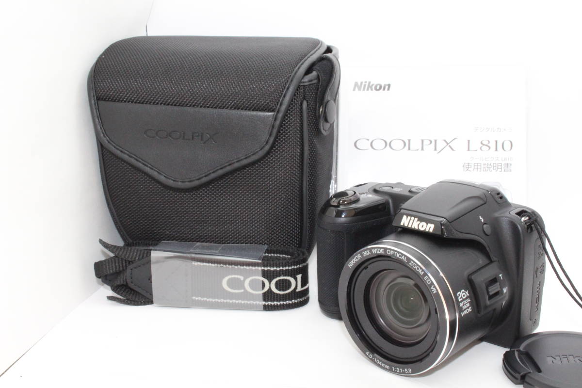 ◇未使用品◇ニコン Nikon COOLPIX L810 ブラック カメラケース 付属品