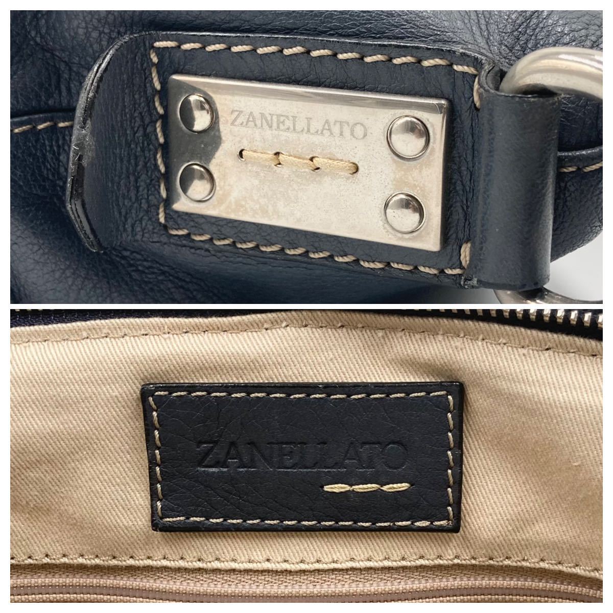 1円【美品】定価10万 ザネラート ZANELLATO メンズ 2wayトートバッグ 