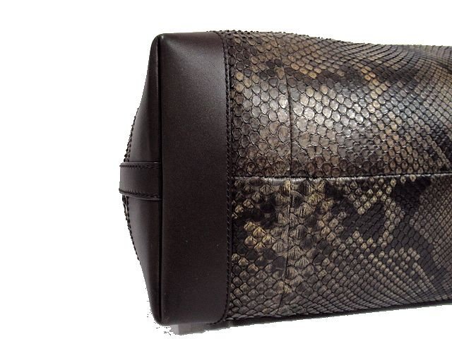 ◇超美品◇GUCCI グッチ*ポーチ付き*トートバッグ*本革/パイソン*A4可  