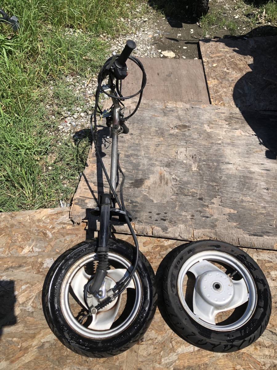 【49193】　ジョグアプリオ 4JP (723番台～) 足回り ハンドル 左右スイッチ フロントフォーク ステム ホイールセット ドラム ワイヤー