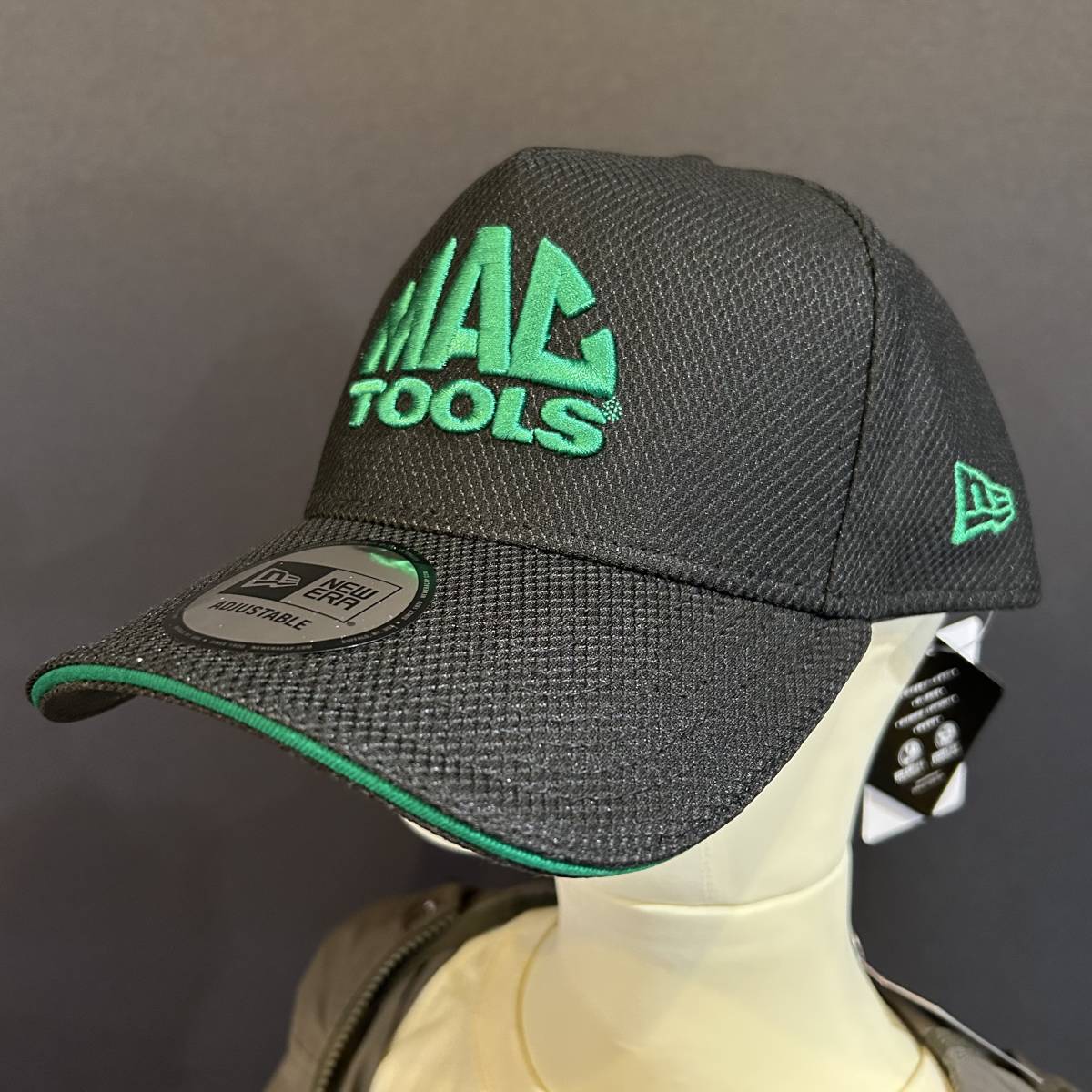 新品未使用　MACTOOLS×NEW ERA　メッシュ　キャップ　グリーン　刺ロゴ　コラボ　正規品　送料無料　マックツールズ　ニューエラ　
