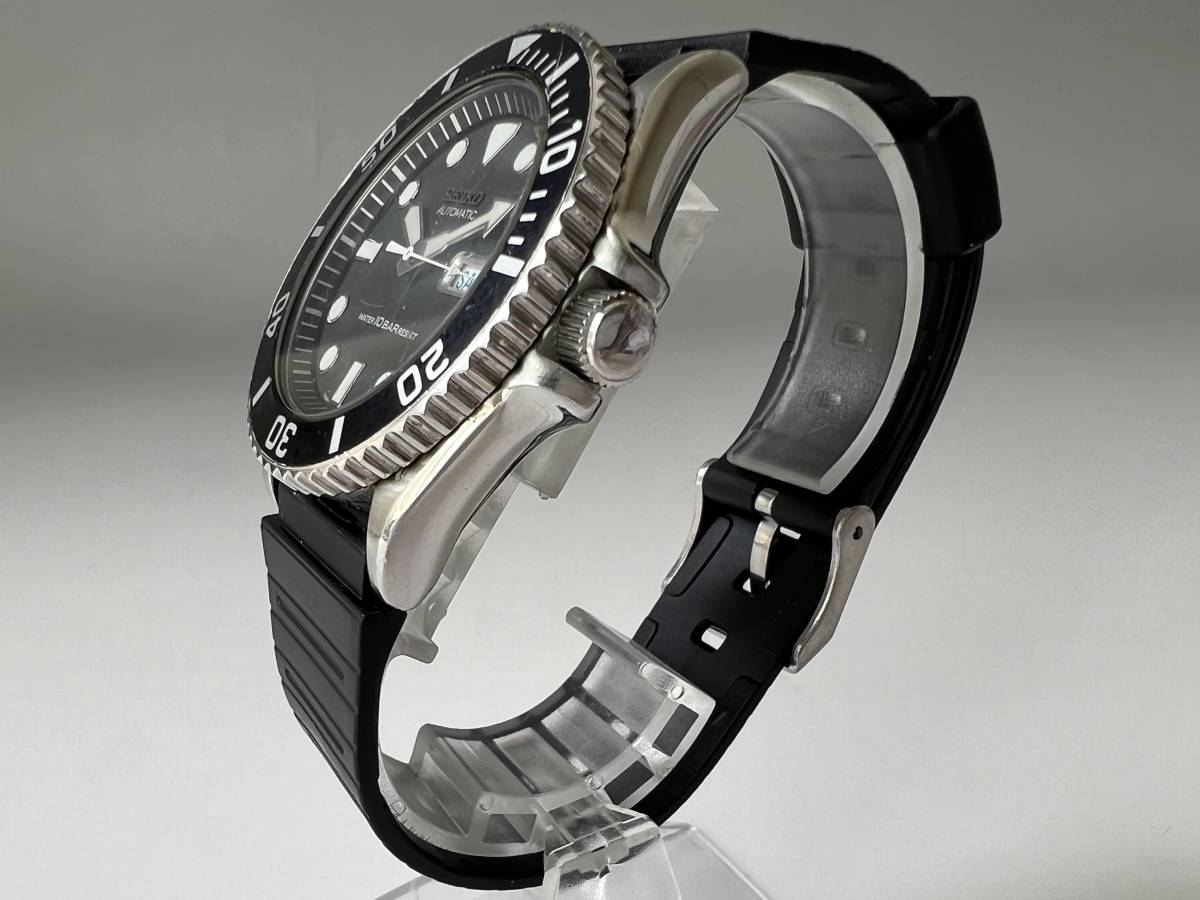Y12稼働品 SEIKO セイコー 7S26-0040 ダイバー デイデイト 黒 ブラック 