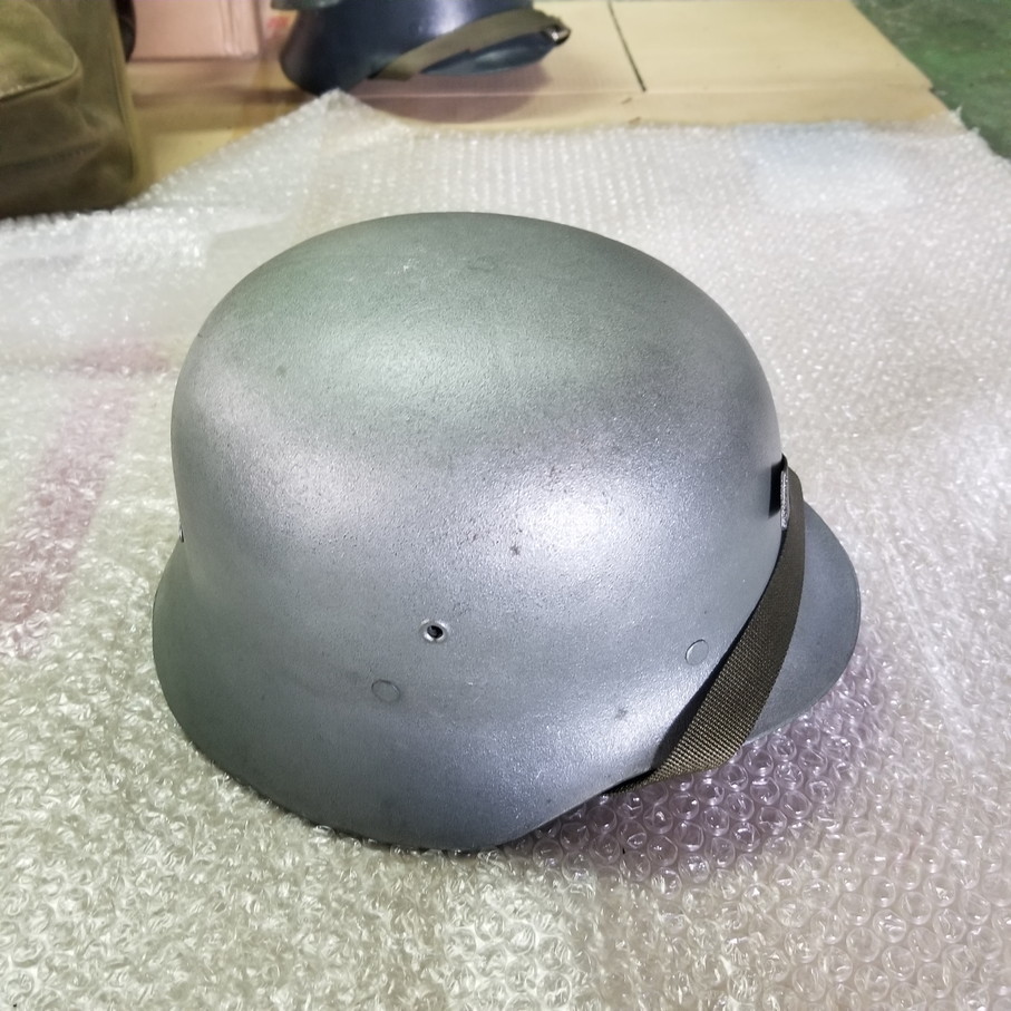ドイツ軍 M35? 樹脂ヘルメット レプリカ品 ① シルバー ドイツ軍