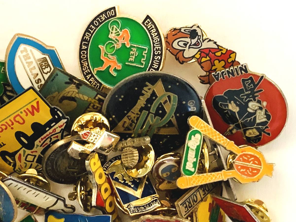 フランス雑貨 ピンズ ピンバッジ ヴィンテージ 50個 France pins 