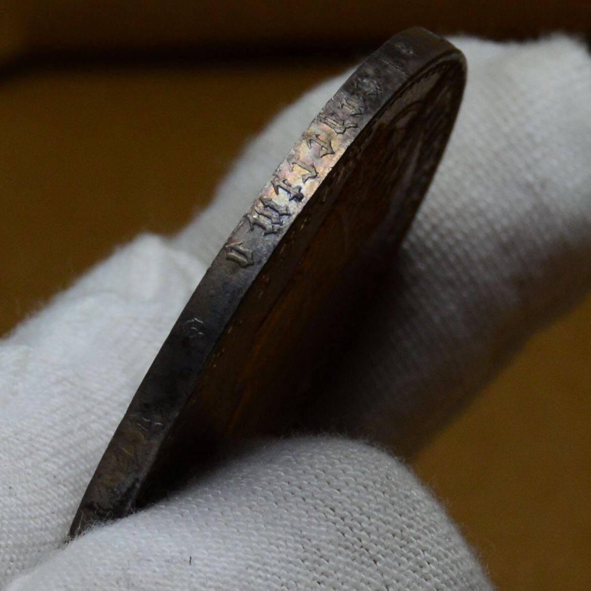 【古銭】08 1847年　イギリスヴィクトリア女王　ゴチッククラウン 銀貨　コイン　シルバー　総重量約28.4g 直径約39.2mm イギリス 1847年 レプリカ