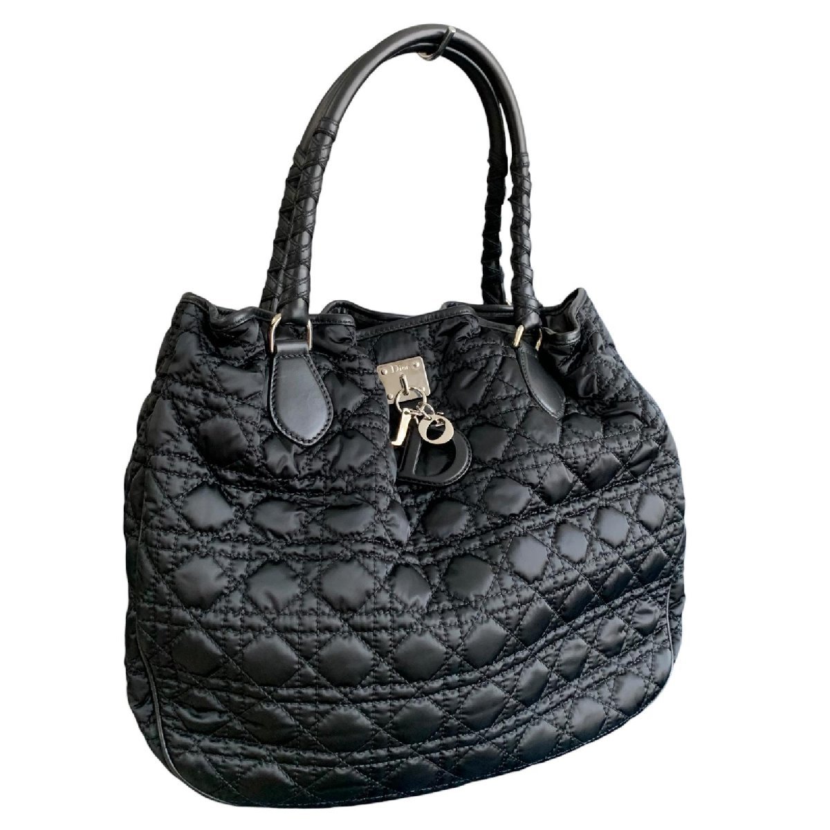 Dior ディオール ハンドバッグ カナージュ キルティング ナイロン