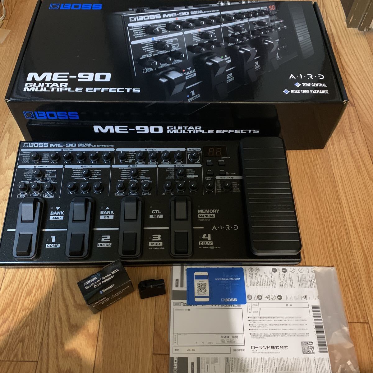 新製品 BOSS ME-90 Bluetoothアダプター付 BOSS ME-90 + 純正