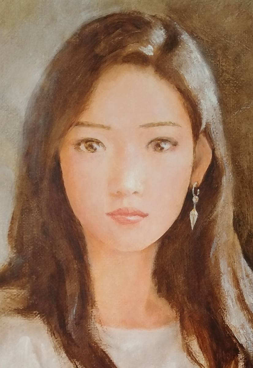 黒川達也 真作「レクテュール」油彩F4 師・宮永岳彦 黒川達也 師