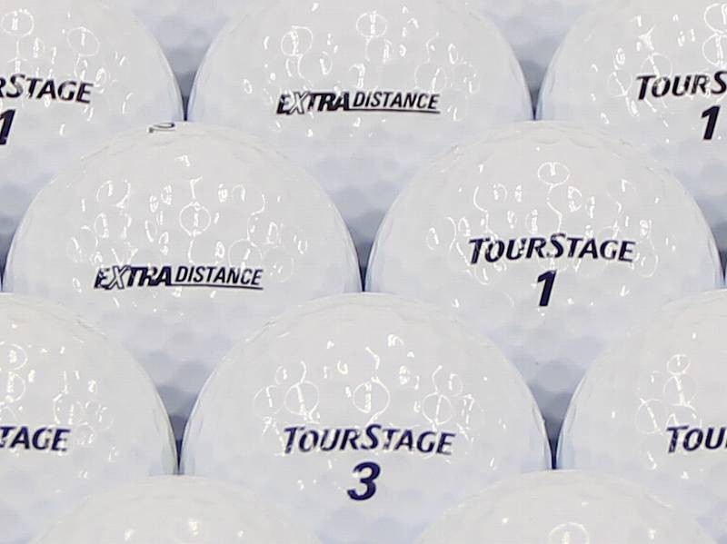 ABランク ロゴなし ツアーステージ EXTRA DISTANCE 2014年モデル ホワイト 100個セット ロストボール