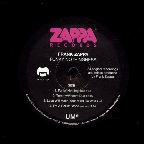 2023年 EUプレス2LP！シュリンク付 Frank Zappa / Funky Nothingness