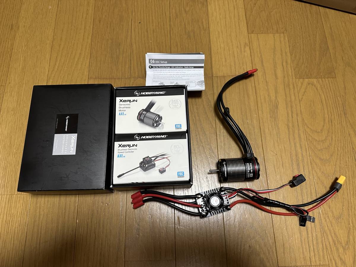  ホビーウイングxerun axe r2 80AブラシレスESCとaxe540L r2 2100kvモーターのセット アキシャルやトラクサスなどのクローラーに(アンプ)｜売買されたオークション情報、yahooの商品情報をアーカイブ アンプ