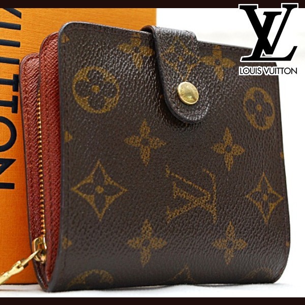 ☆極美品☆ ルイヴィトン Louis Vuitton モノグラム コンパクトジップ