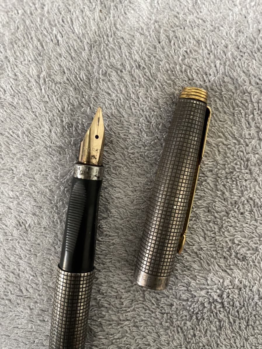 PARKER STERLING CAP & BARREL USA パーカー スターリングシルバー 万年筆