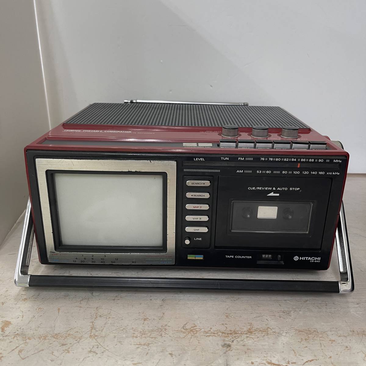 HITACHI 日立 カラーテレビ C18-247E ※引取限定 2780 HITACHI C6-640 日立カラーテレビ 希少赤色 FM/AMラジオカラー