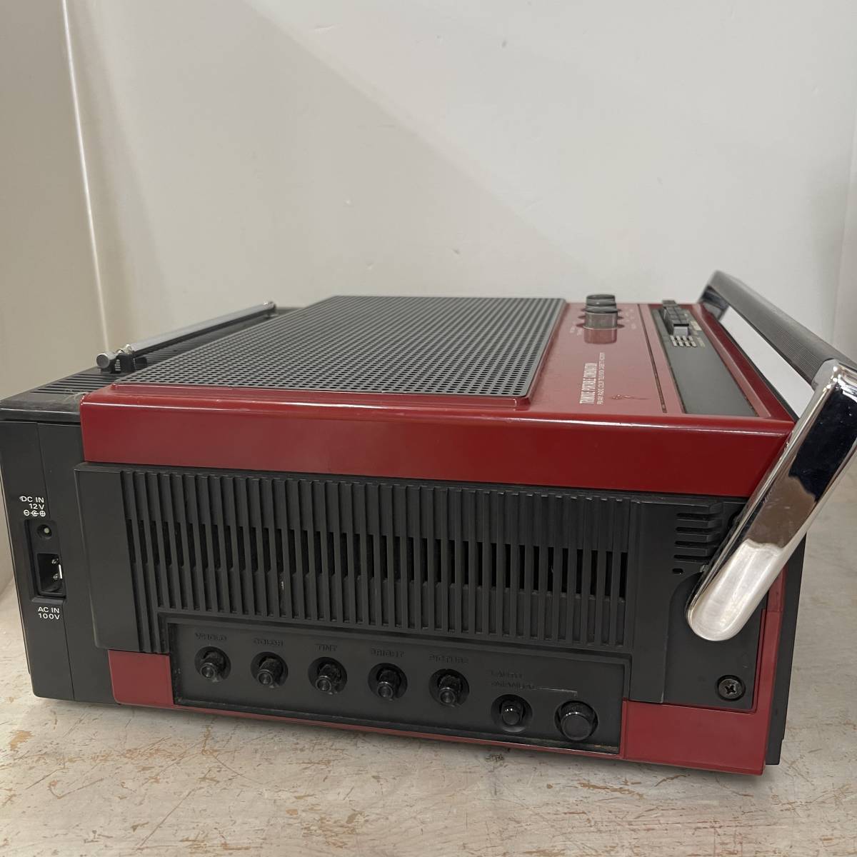 2780 HITACHI C6-640 日立カラーテレビ 希少赤色 FM/AMラジオカラー