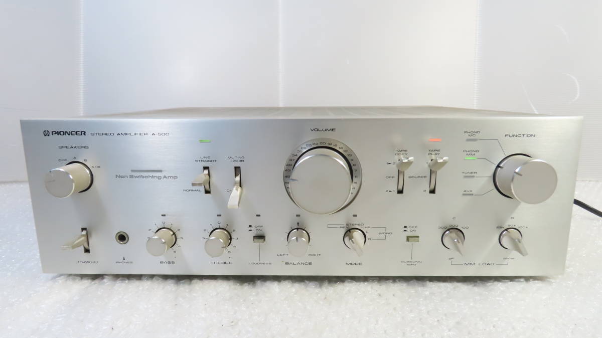 ステレオアンプ 現状品 ※ Pioneer 【 A-500 ：230W 】 ※ A-500 高価