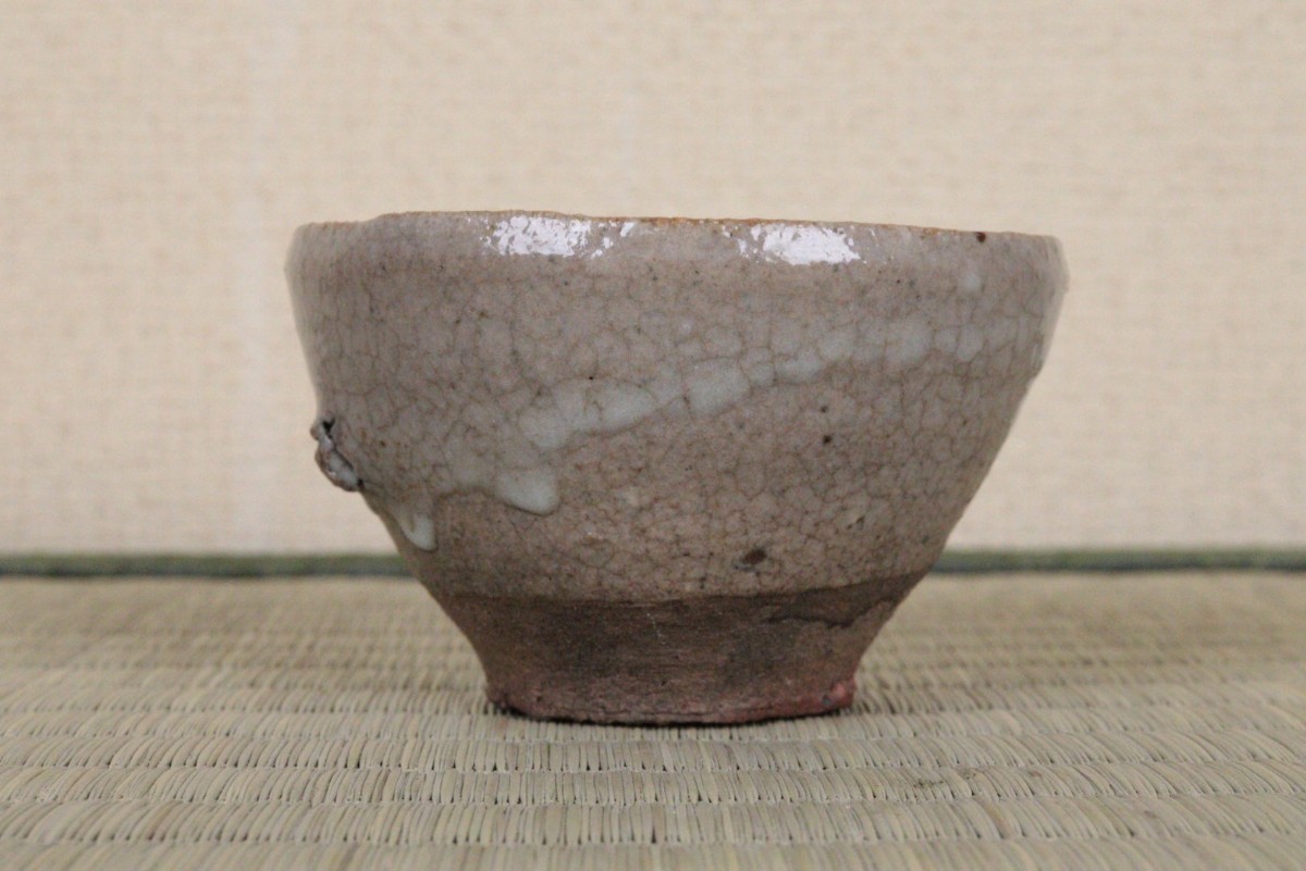 古唐津 Yahoo!オークション 山盃 祖父の蒐集品 瀬戸唐津 石爆山盃 酒