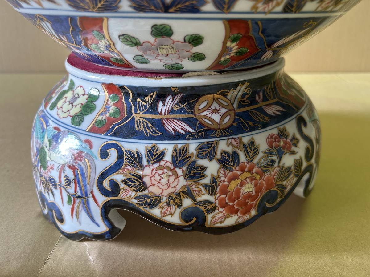 有田焼 8＃W/2299 有田焼 藤井朱明窯 銘 獅子摘蓋沈香壺 沈香