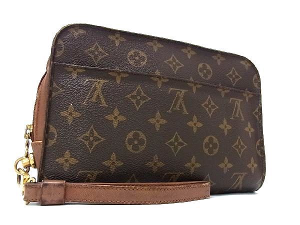 1円 LOUIS VUITTON ルイヴィトン M51790 モノグラム オルセー クラッチバッグ セカンドバッグ ブラウン系 AR3085
