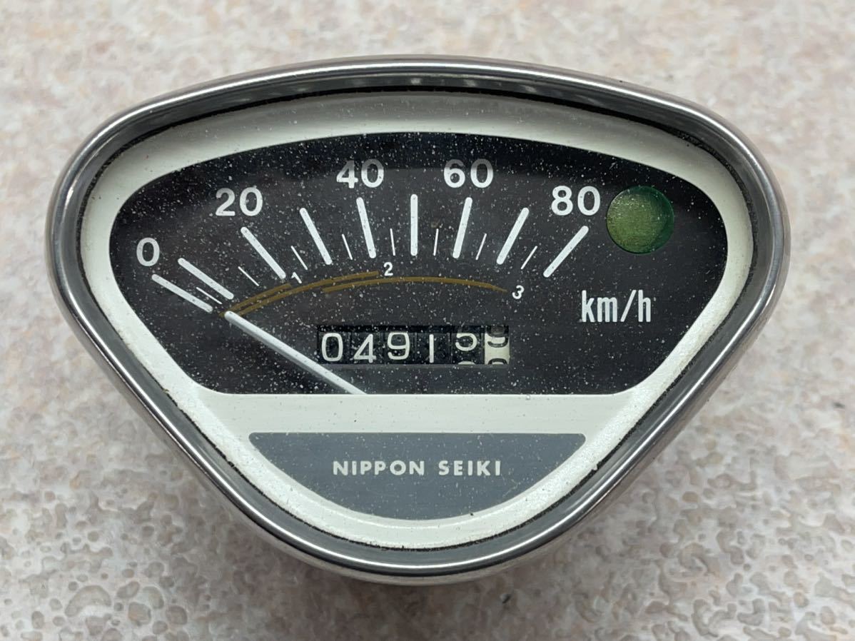 ど初期ダックス70で使用 純正 スピードメーター ST70−10179@ 6桁