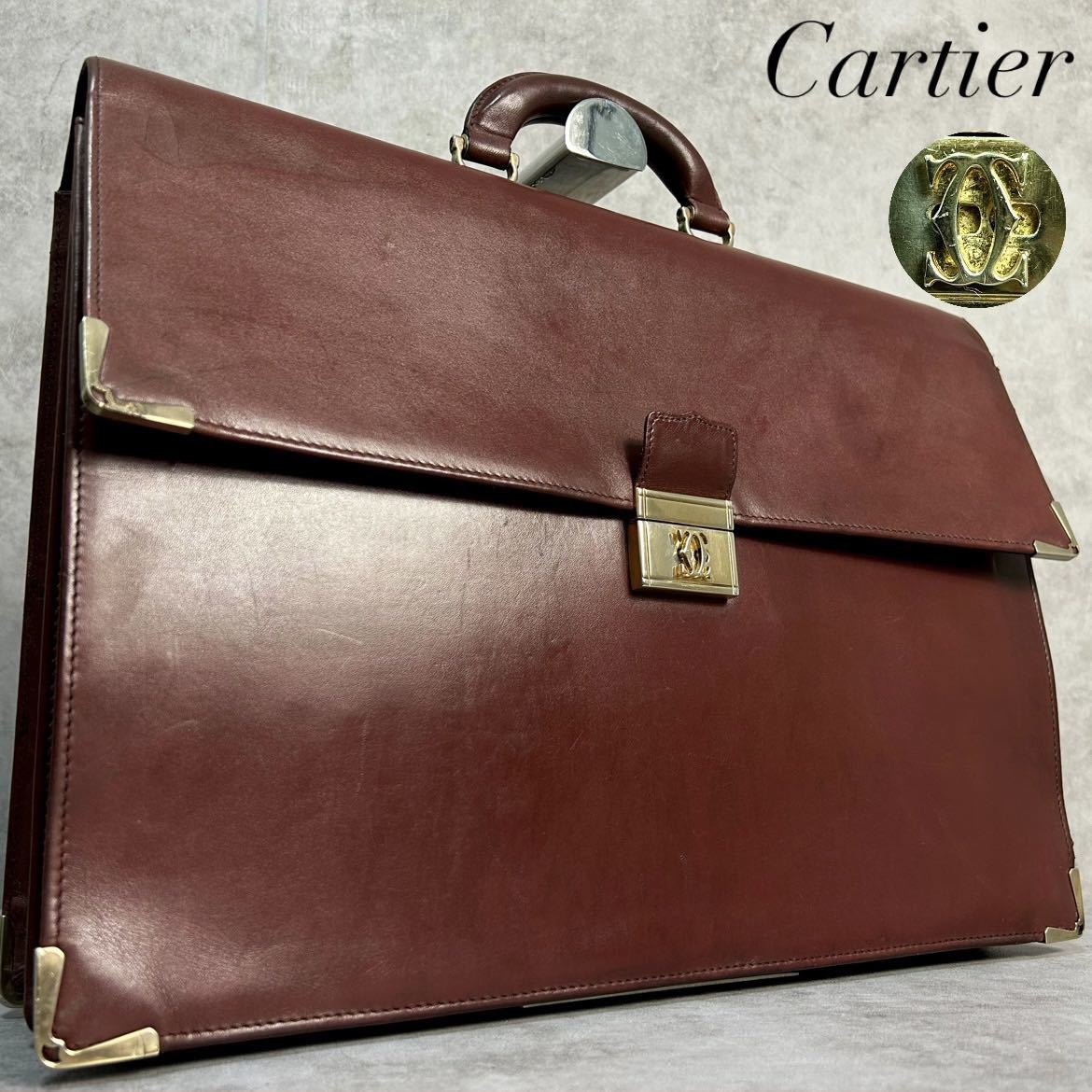 Cartier カルティエ マストライン レザーブリーフケースA4 Cartier カルティエ マストライン レザー ブリーフケースA4 ビジネス