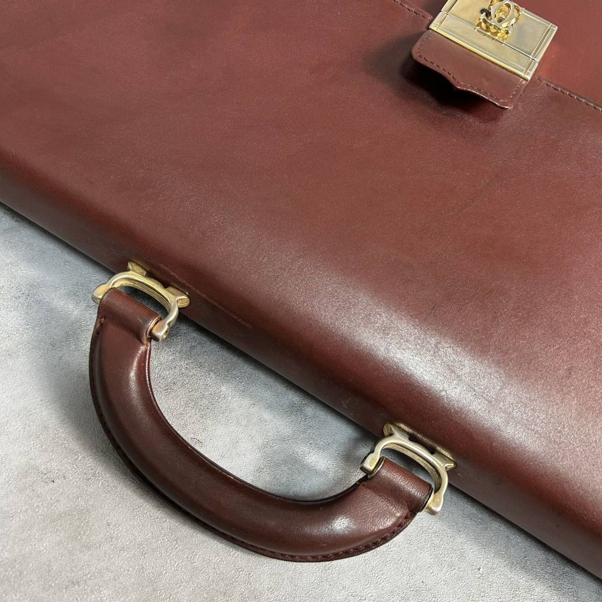 Cartier カルティエ マストライン レザー 本革 ビジネスバッグ
