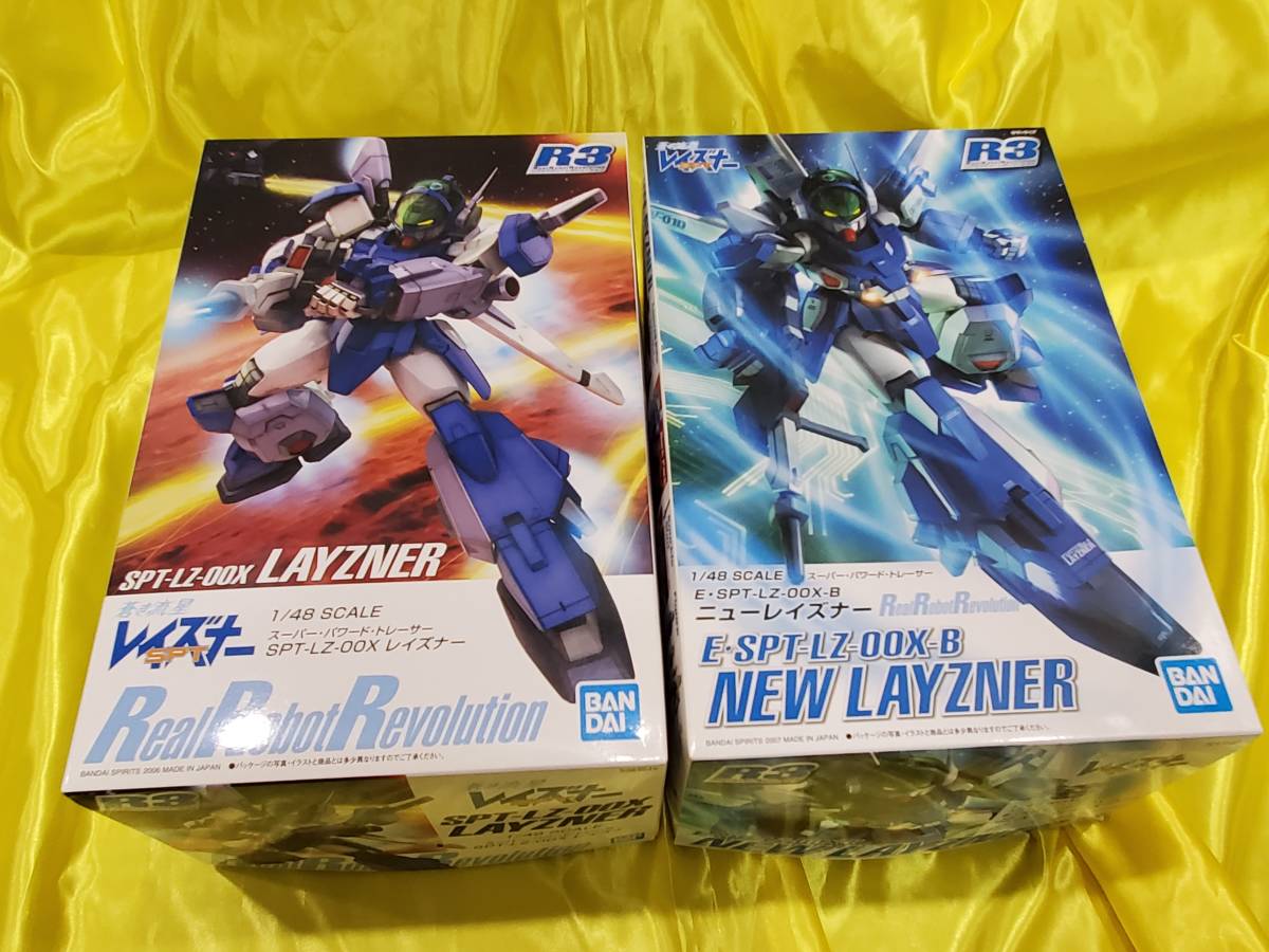 未組品　バンダイ　プラモデル　1/48スケール　リアルロボットレボリューション SPT-LZ-00X レイズナー & レイズナー強化型　R3