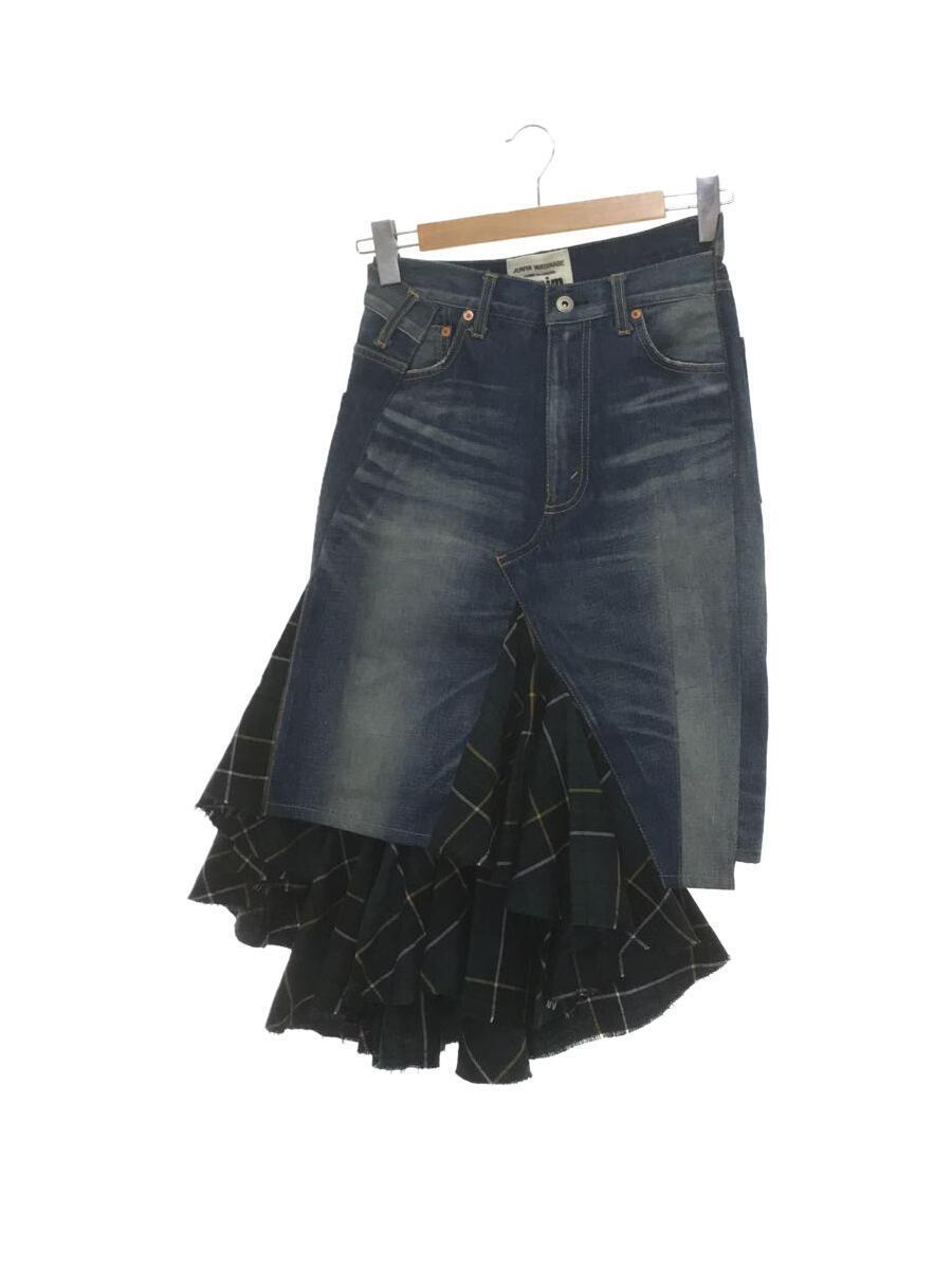 JUNYA WATANABE COMME des GARCONS◆JUNYA WATANABE/スカート/XS/デニム/インディゴ/XT-S011