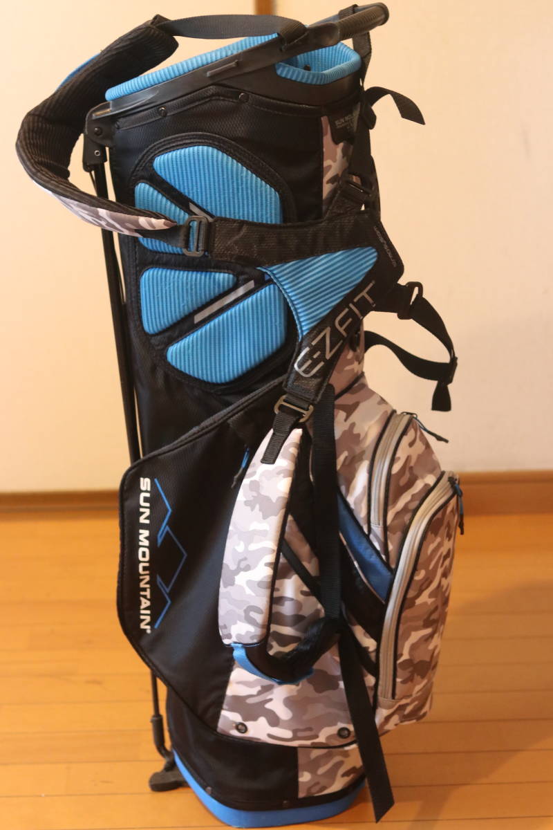 希少 サンマウンテン スタンド キャディバッグ 9.5インチ 4分割 迷彩柄